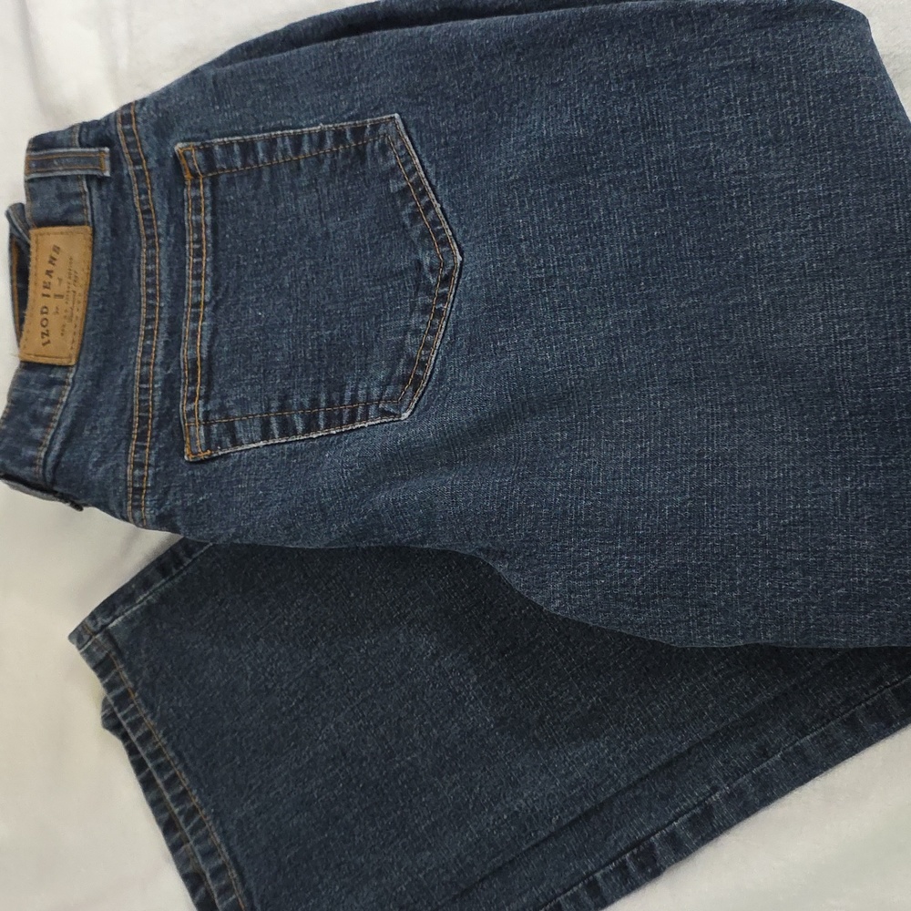 Izod Petite Straight Leg Blue Denim Midrise  Jeans Classic Everyday 6P